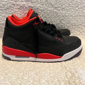 *Like New*  Air Jordan 3 Retro Crimson. In box.